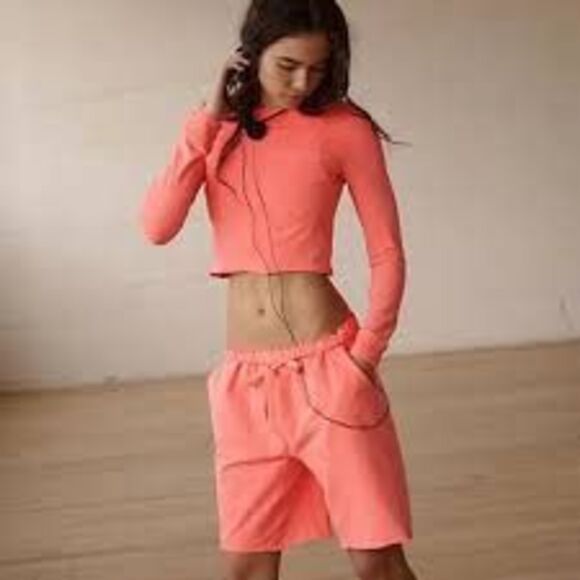 Free People Movement Hotshot Easy set -Neon coral - Picture 2 of 11